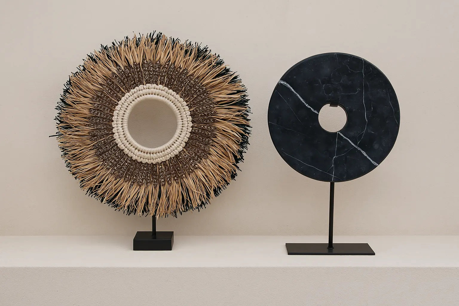 Deux objets déco à poser