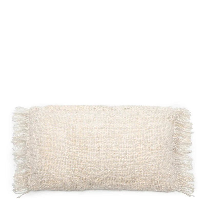 Housse coussin rectangulaire coton crème - 30x50 cm