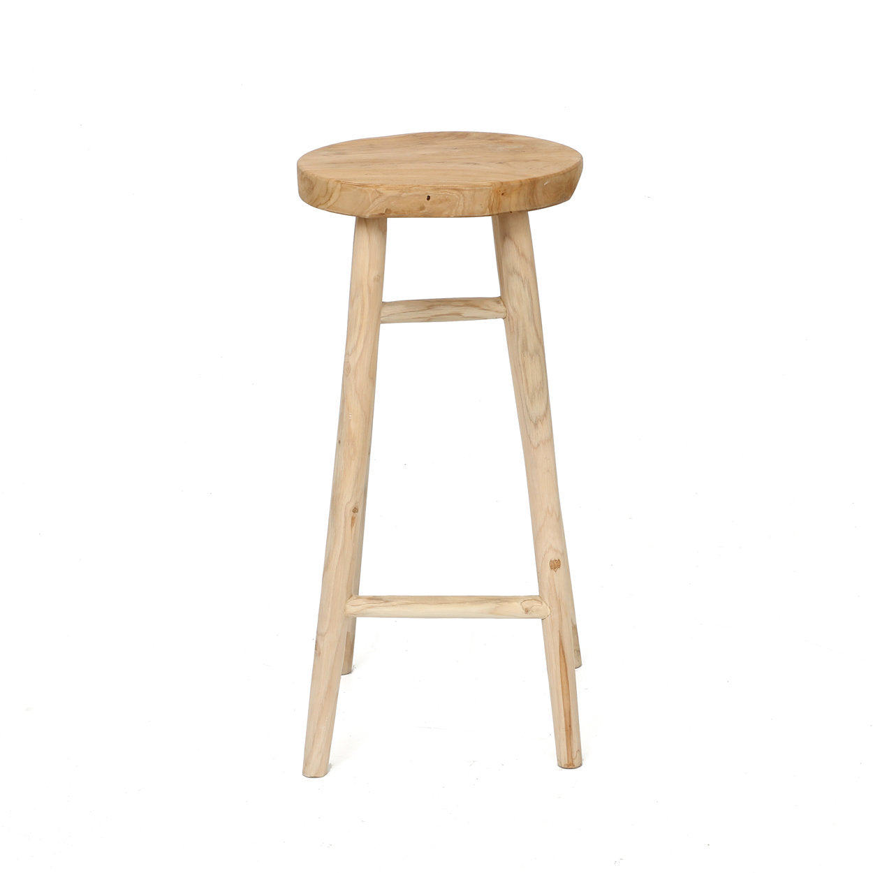Tabouret de bar en bois naturel – Ø35 cm hauteur 75 cm
