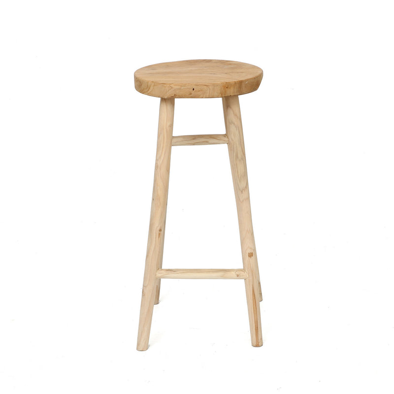 Tabouret de bar en bois naturel – Ø35 cm hauteur 75 cm