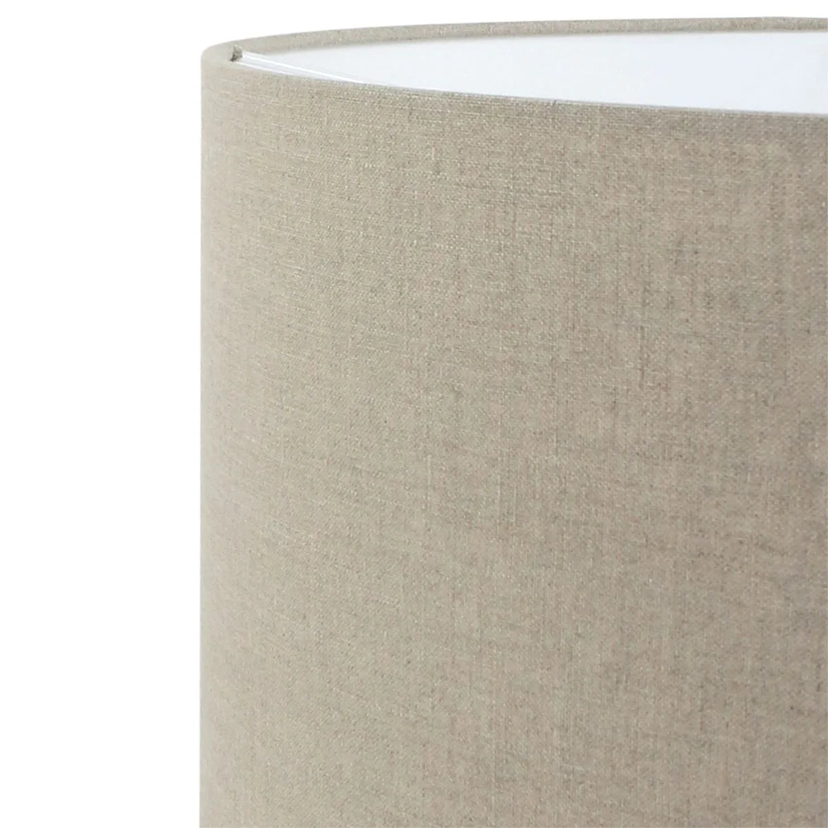 Abat-jour cylindrique en lin beige grisØ50 cm pour lampe E27