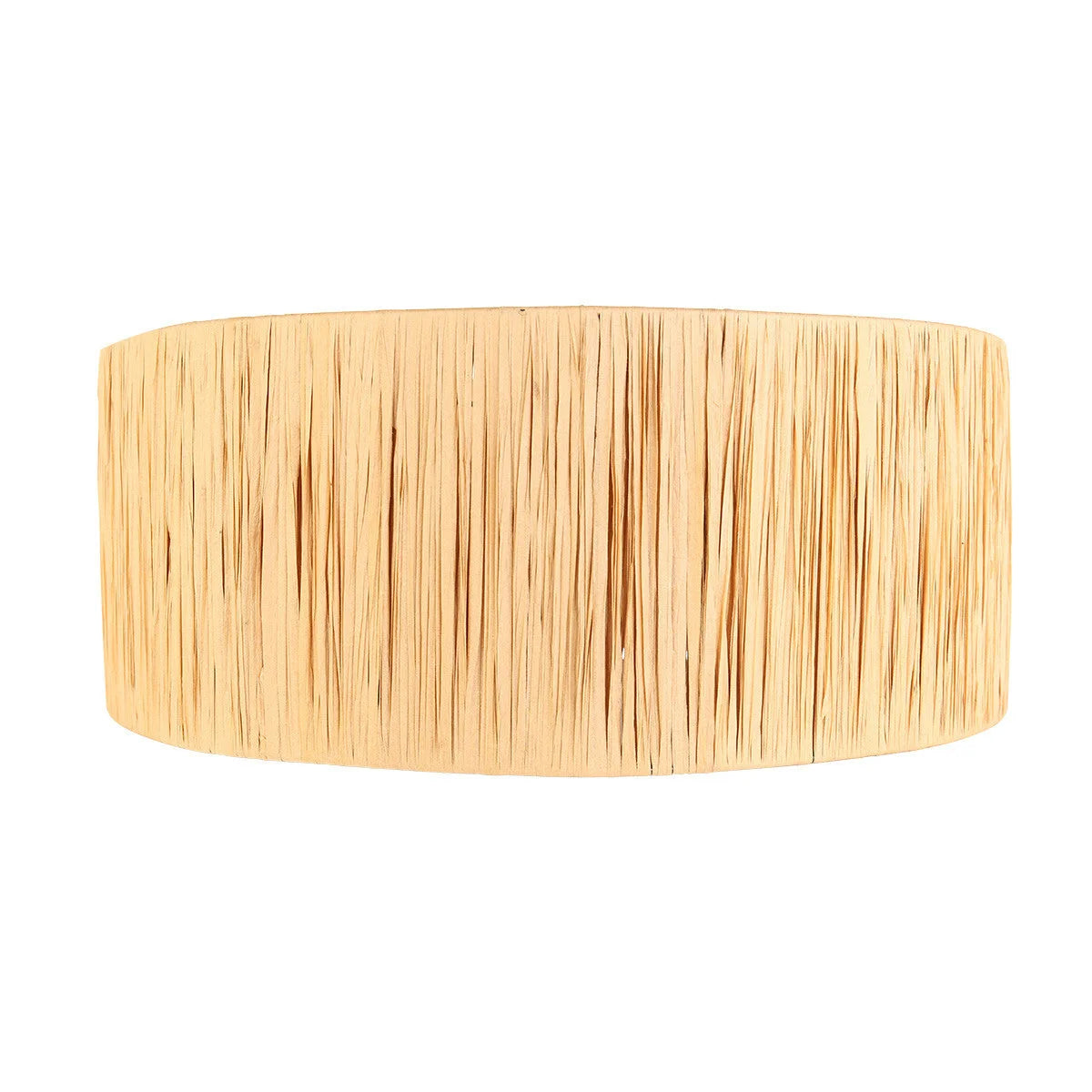 Abat-jour en seagrass tressé naturel cylindrique de 50 cm de diamètre