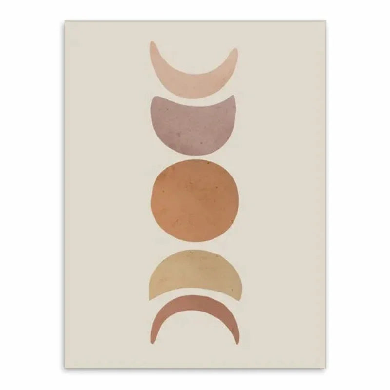 Affiche phases de la lune - 13x18cm