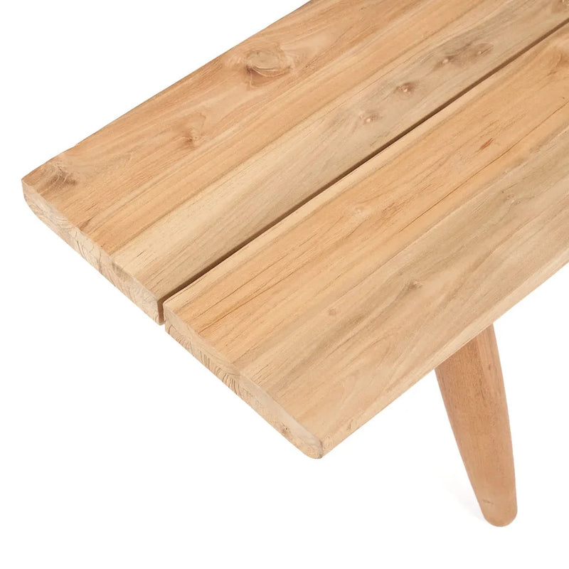 Banc en bois avec jambes effilées pour l’extérieur, modèle Le banc Matita 40