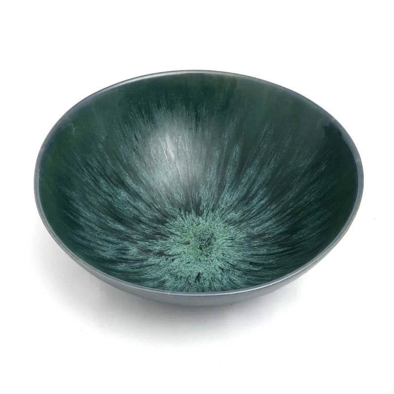Bol de service en céramique bleue 26 cm – Lot de 2
