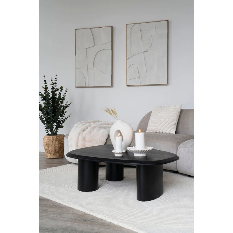 Cadre blanc avec relief géométrique 60x90 cm