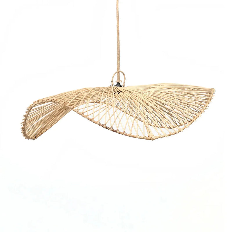Lampe suspendue en rotin tissé Le Chapeau Pendentif Naturel L