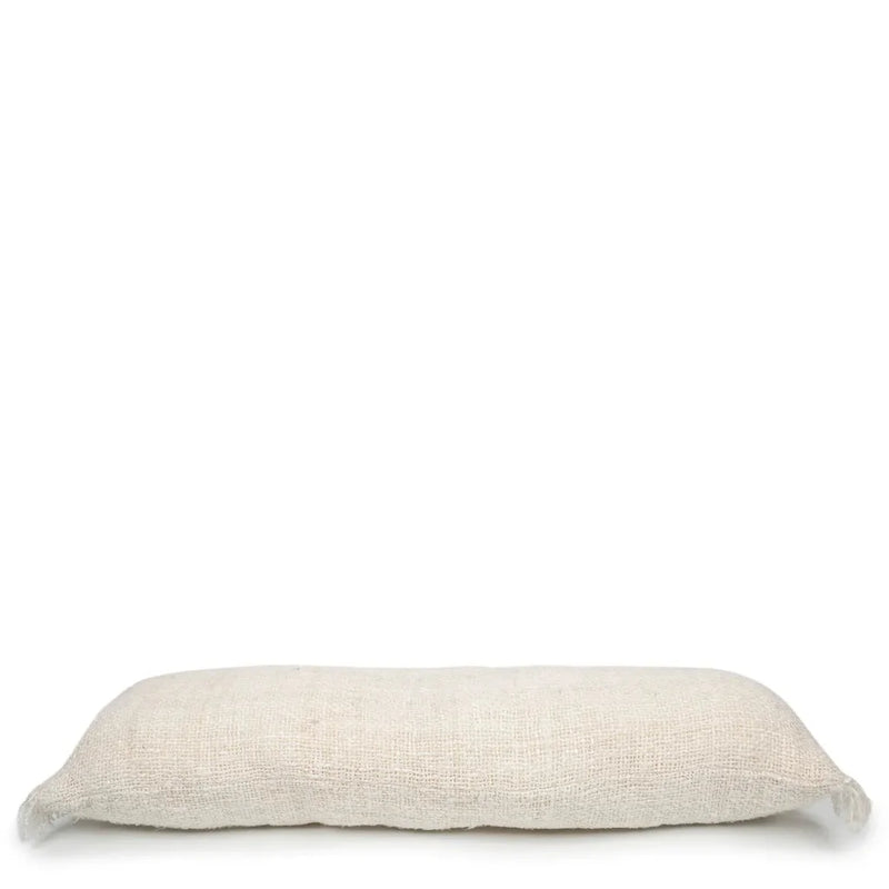 Coussin oblong tissé crème La housse de coussin Oh My Gee 35x100