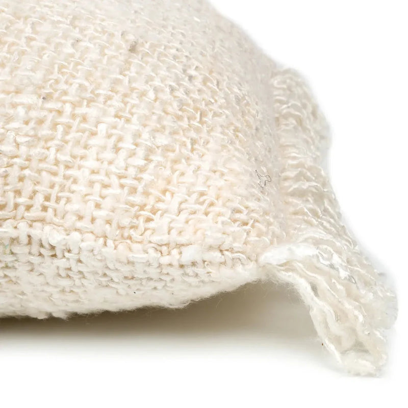 Coussin Oh My Gee crème texturé 35x100 pour décoration intérieure élégante