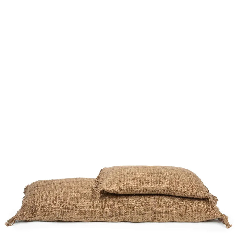 Deux sacs en jute pour la housse de coussin Oh My Gee Marron 35x100_40