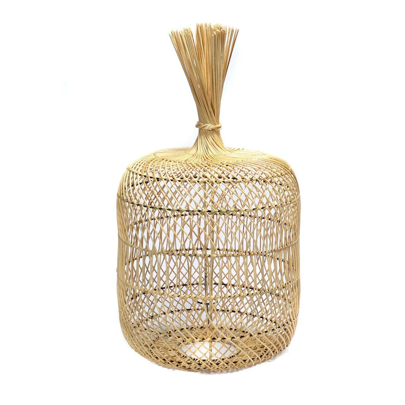 Suspension en rotin tressé pour le lampadaire Dumpling Naturel L