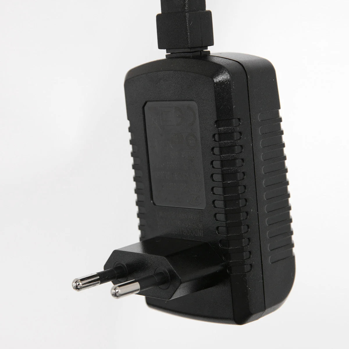 Adaptateur secteur européen noir à deux broches pour Lampadaire liseuse en métal bronze