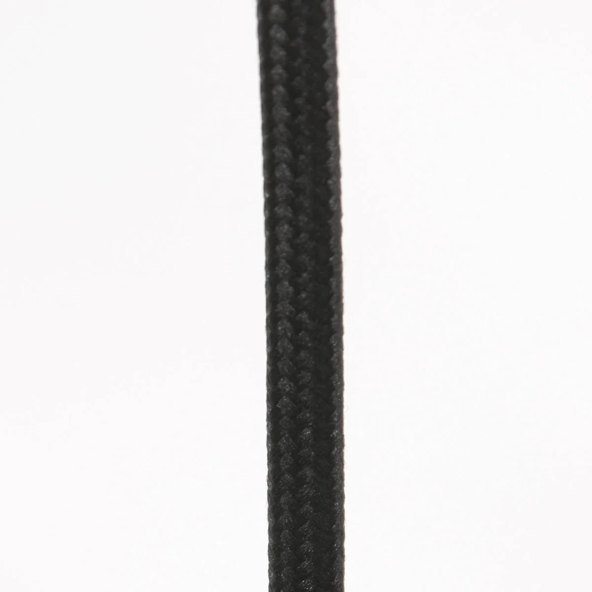 Cordon tressé noir en métal pour lampadaire avec abat-jour naturel H160 cm