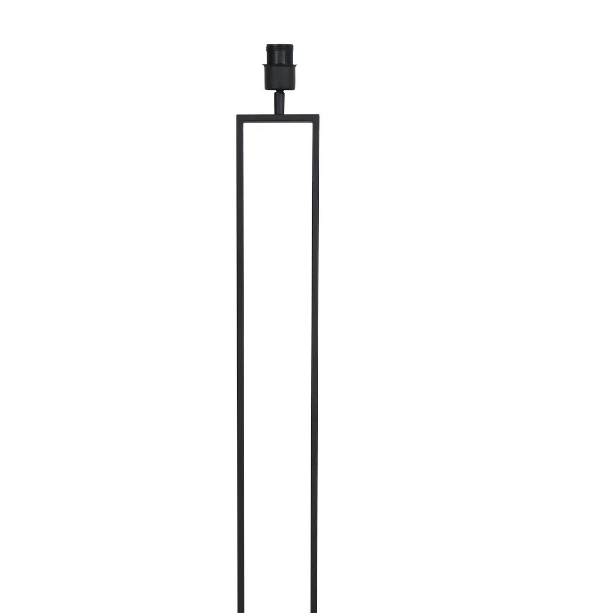 Base de lampe en métal noir pour lampe sur pied en rotin tressé naturel H160 cm
