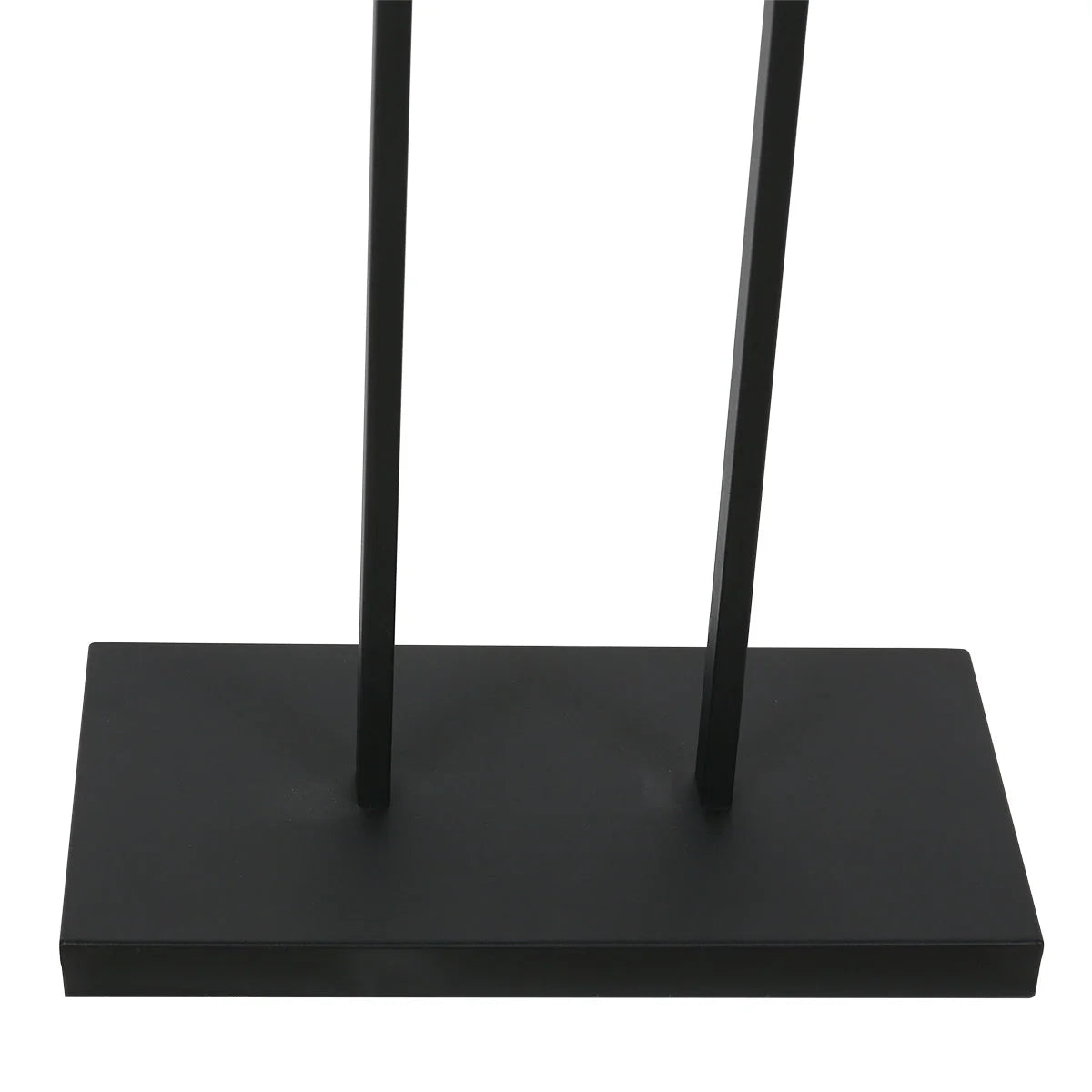 Support en métal noir pour lampe sur pied en rotin tressé naturel H160 cm