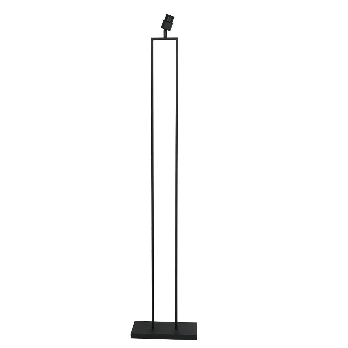Lampe sur pied rotin tressé naturel et structure noire H160 cm pour intérieur élégant