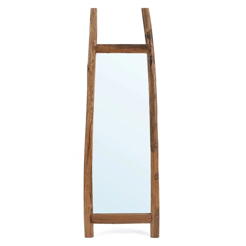 Miroir en teck recyclé 170 cm autoportant rectangulaire