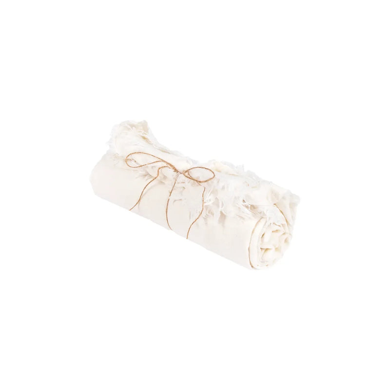 Nappe en lin blanc 150x200 cm