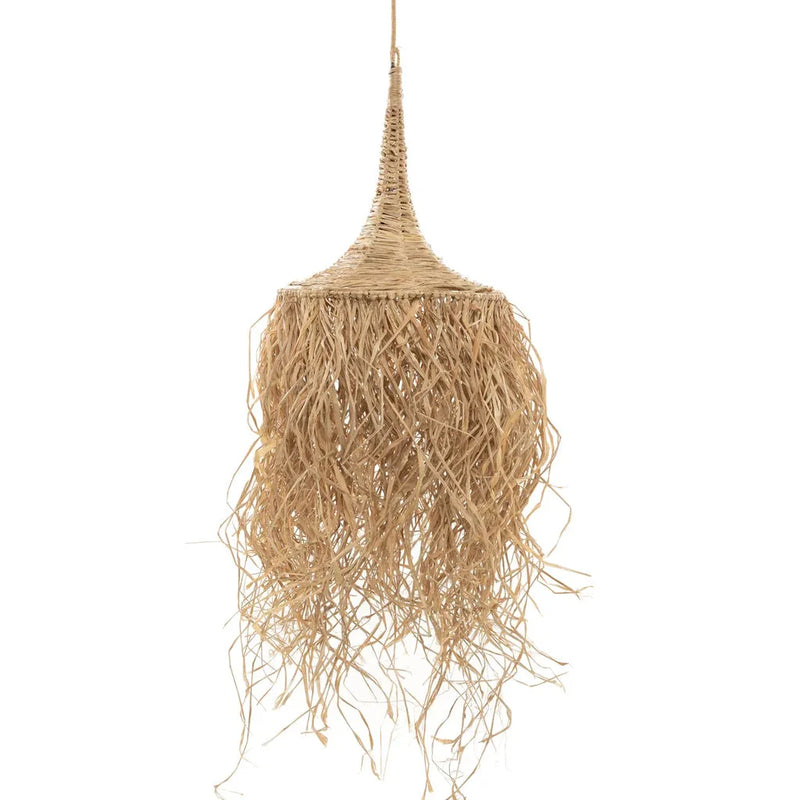 Suspension en paille tissée Le Pendentif Honolulu Naturel pour une ambiance chaleureuse