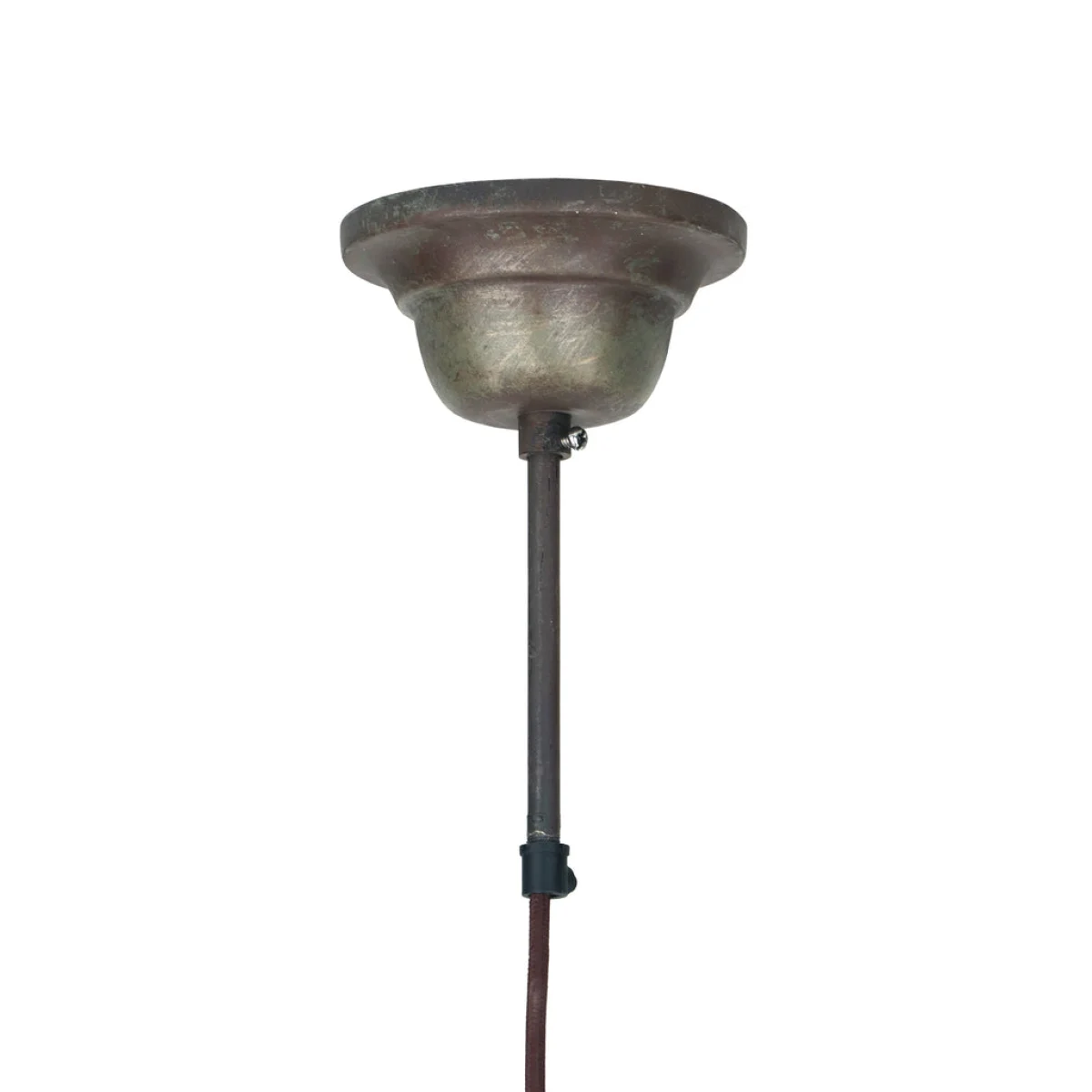 Abat-jour en bronze antique pour Hängelampe Mican 100 Dunkelbronze avec cordon électrique