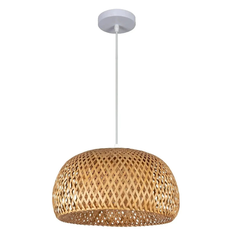 Suspension rotin ronde