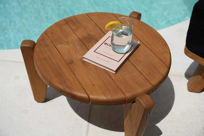 Table d’appoint ronde en bois pour La table basse Seseh M Extérieure