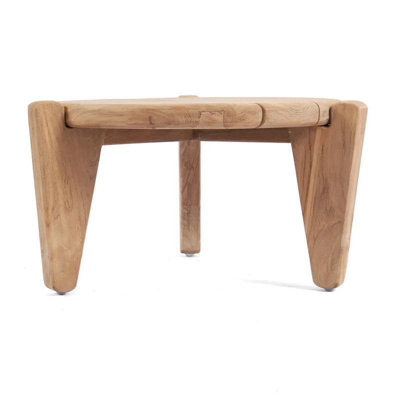 Tabouret rond en bois à trois pieds pour La table basse Seseh M Extérieure