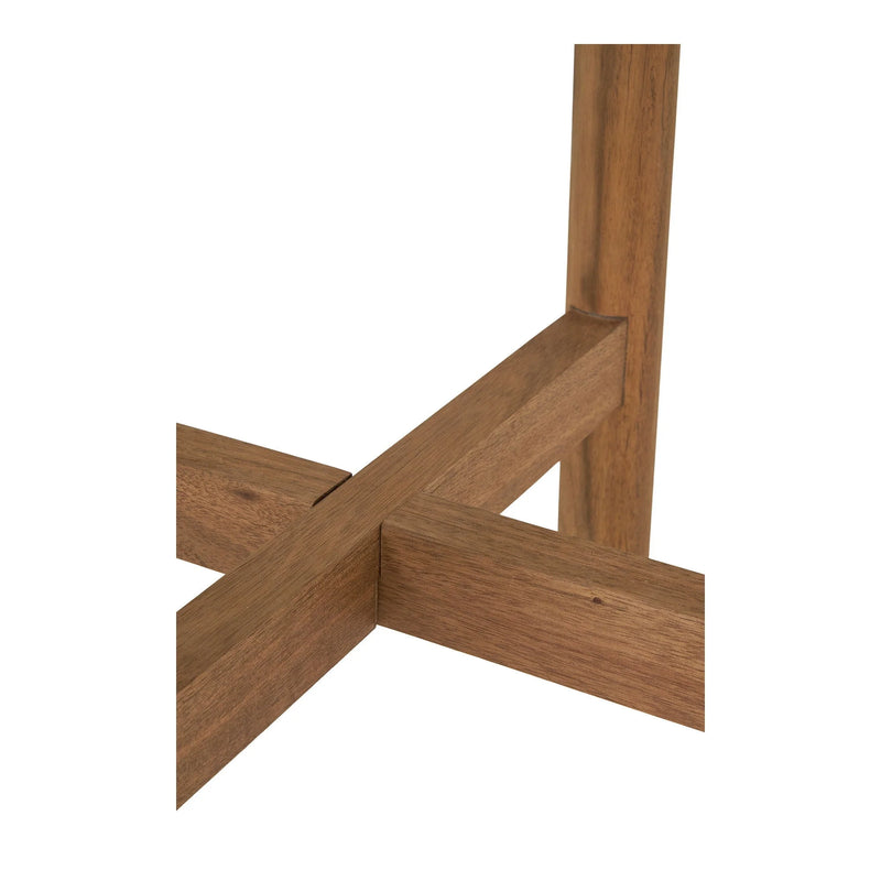 Table d’appoint en acacia et terrazzo naturel ø37x46 cm