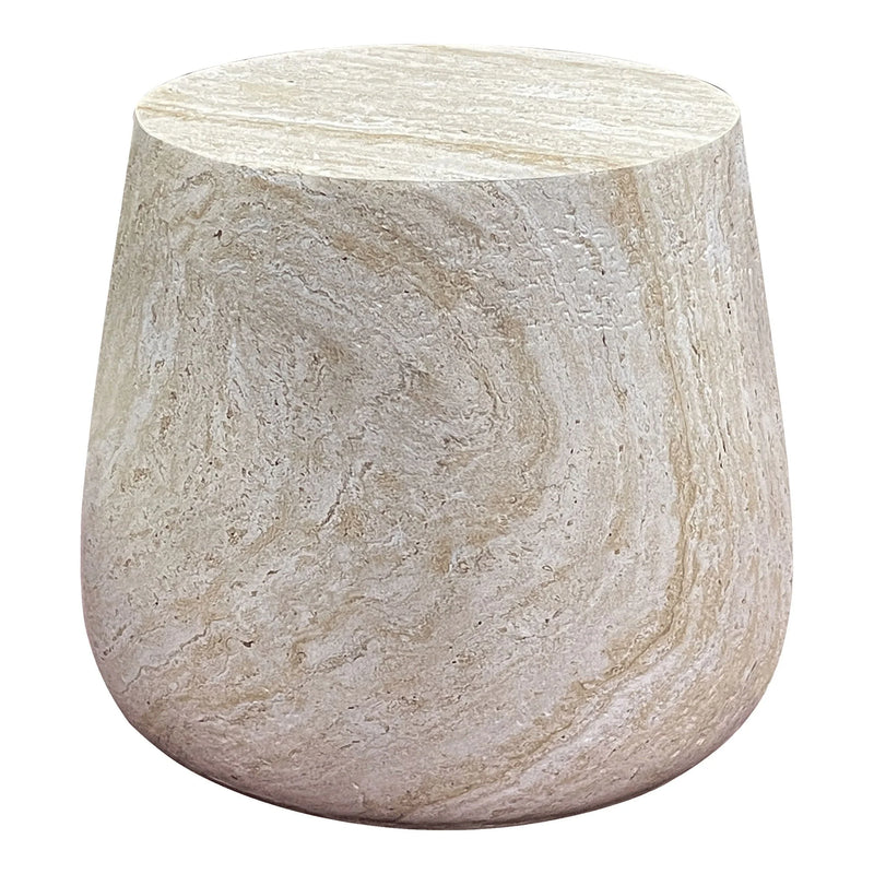 Table d’appoint en fibre d’argile naturelle ø47 cm