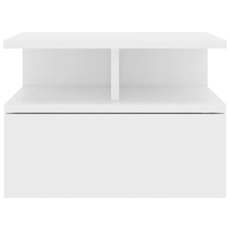 Table de chevet murale blanche