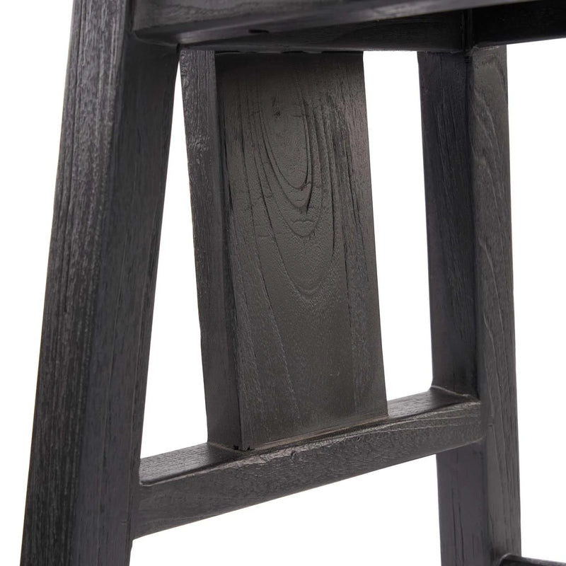 Structure de chaise en bois noir pour Tabouret de bar en bois noir 109 cm élégant