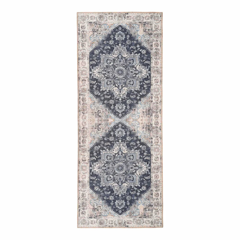 Tapis de couloir persan bleu 80x200 cm