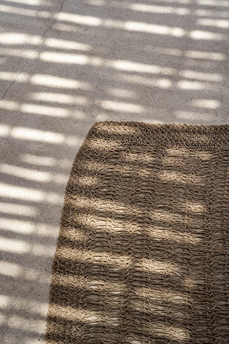 Tapis en jonc de mer naturel 200x300 cm rectangulaire avec texture tissée raffinée