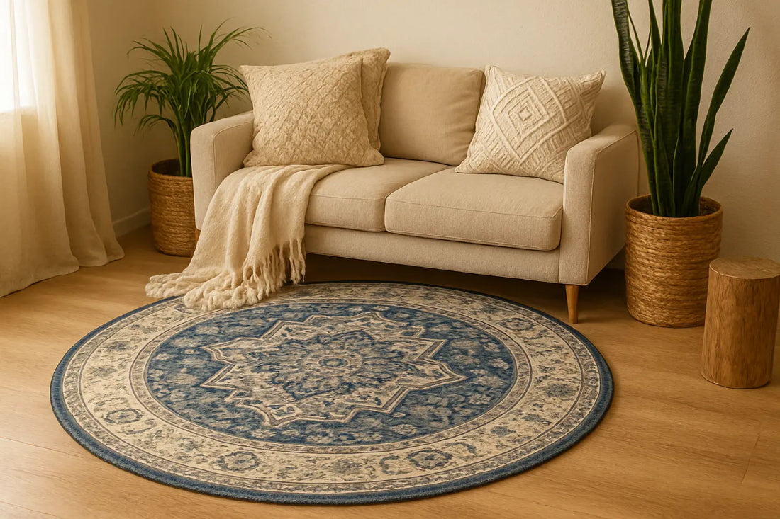 Tapis persan au milieu d'un salon