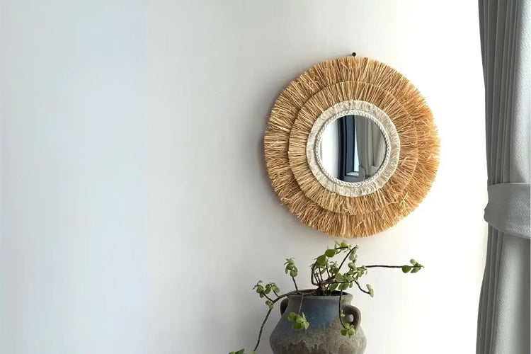 Miroir raphia