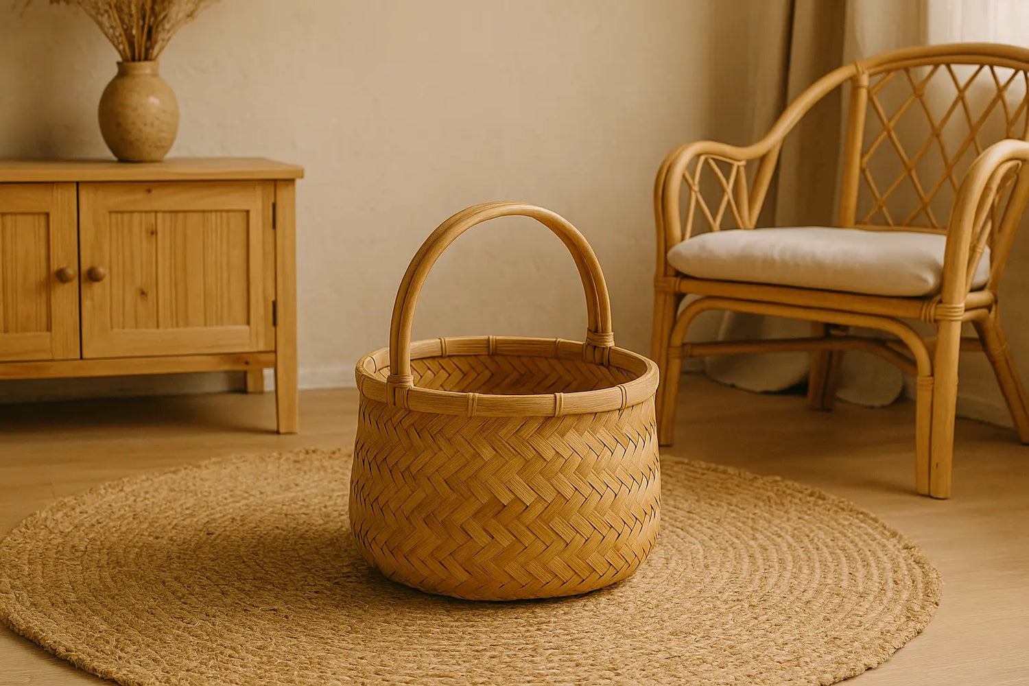 Panier en bambou