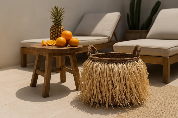 Panier en raphia