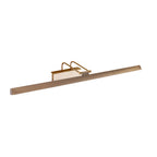 Applique murale dorée LED orientable en métal brossé – 60 cm