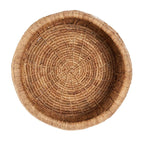 Panier rond en feuilles de bananier tressées couleur naturelle – Ø60 cm