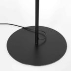 Lampadaire en métal noir abat-jour rotin naturel orientable – H165 cm