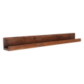 Étagère murale bois recyclé brun pour cadres - 75x8 cm