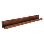 Étagère murale bois recyclé brun pour cadres - 75x8 cm