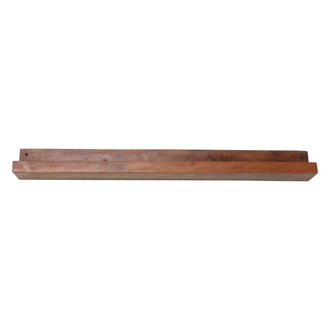 Étagère murale bois recyclé brun pour cadres - 75x8 cm