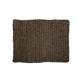 Tapis en jonc de mer noir naturel rectangle 180x240 cm