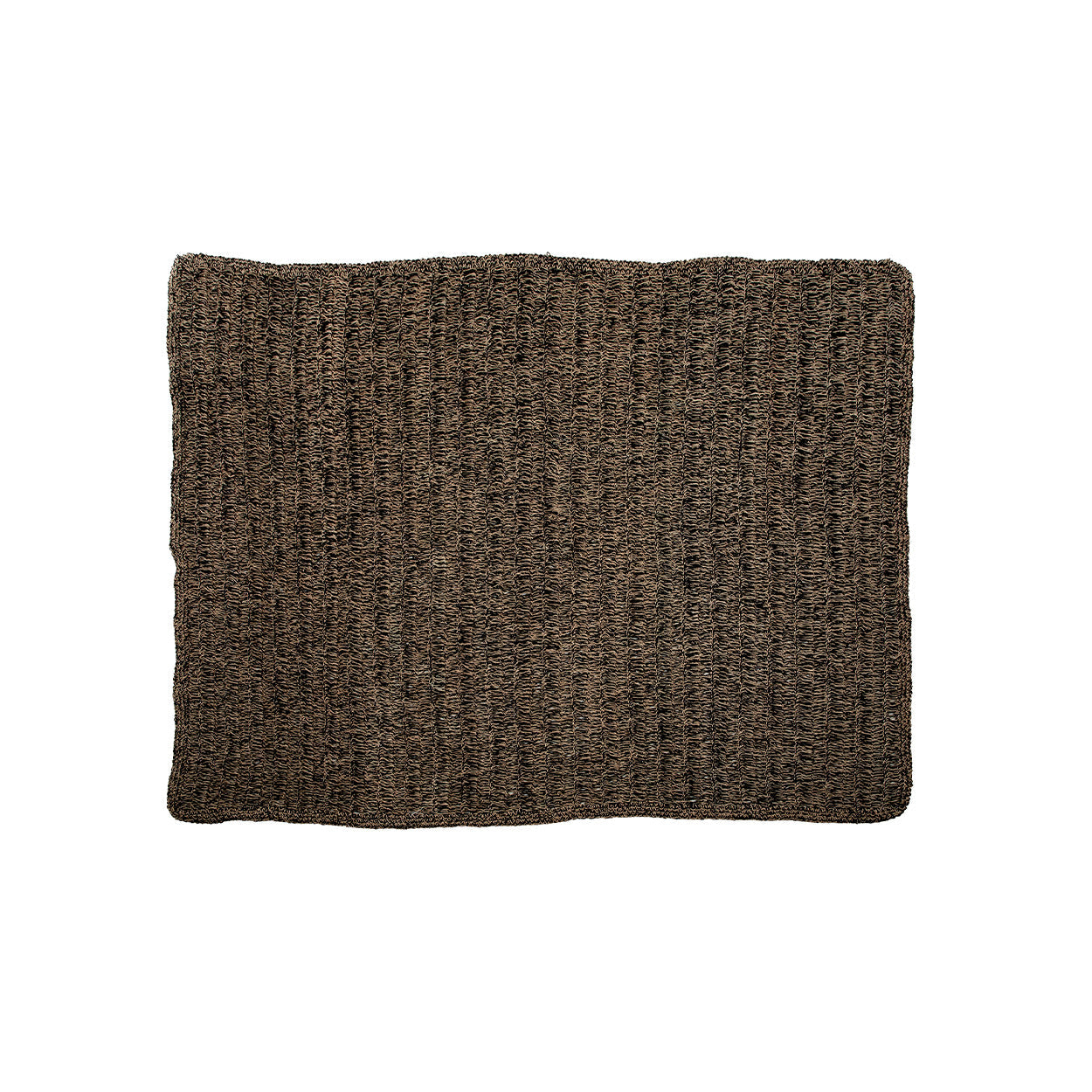 Tapis en jonc de mer noir naturel rectangle 180x240 cm