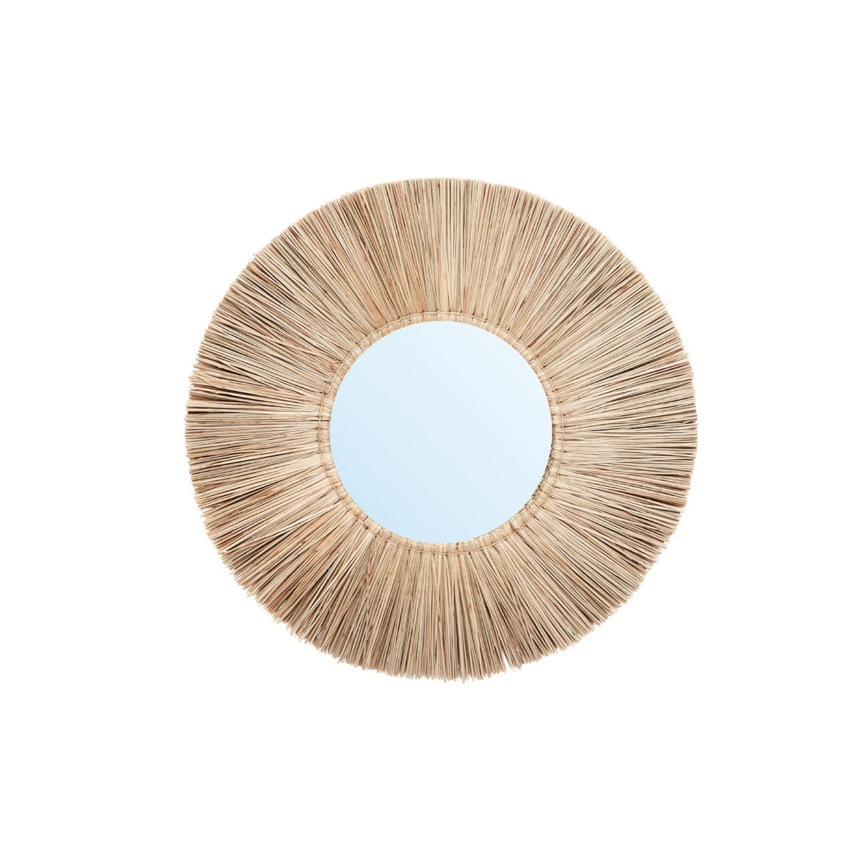 Miroir en herbe Alang Alang rond 50 cm