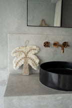 Suspension murale en coquillages – Palmier naturel – H27 cm