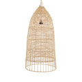 Suspension en rotin naturel cage 90 cm ronde