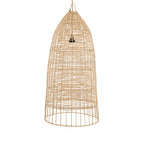 Suspension en rotin naturel cage 90 cm ronde