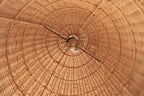Suspension en rotin naturel cage 90 cm ronde